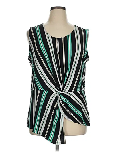 Pre-owned Cato Sleeveless Blouse In Green