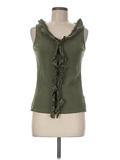Pre-owned Cato Sleeveless Blouse In Green