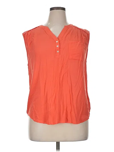 Pre-owned Cato Sleeveless Blouse In Orange