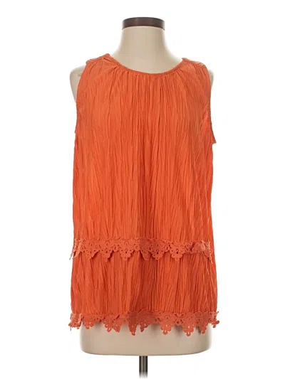 Pre-owned Cato Sleeveless Blouse In Orange