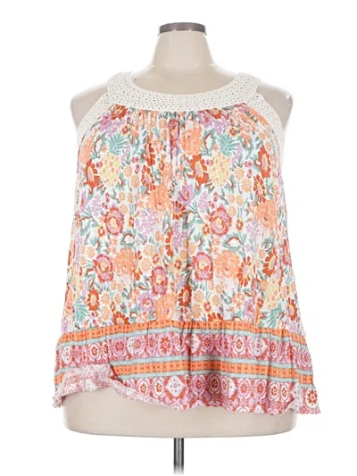 Pre-owned Cato Sleeveless Blouse In Orange