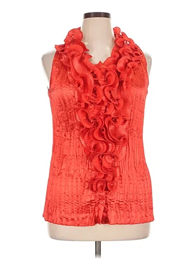 Pre-owned Cato Sleeveless Blouse In Orange
