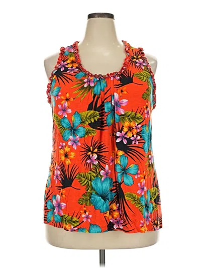 Pre-owned Cato Sleeveless Blouse In Orange