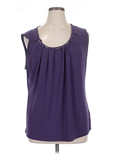 Pre-owned Cato Sleeveless Blouse In Purple