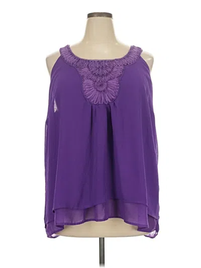 Pre-owned Cato Sleeveless Blouse In Purple