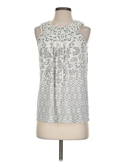 Pre-owned Cato Sleeveless Blouse In Silver