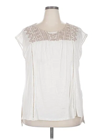 Pre-owned Cato Sleeveless Blouse In White