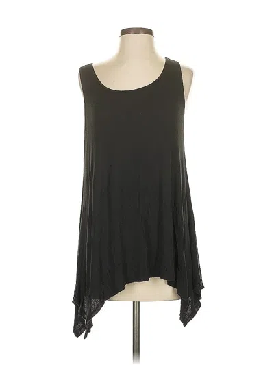 Pre-owned Cato Sleeveless Top Black Scoop Neck Tops
