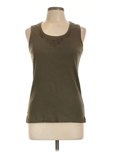 Pre-owned Cato Sleeveless Top Brown Scoop Neck Tops