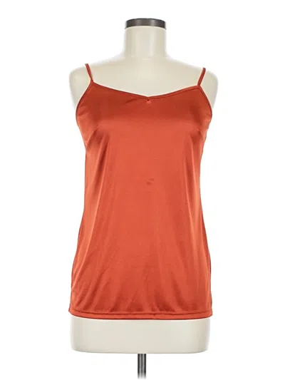 Pre-owned Cato Sleeveless Top Orange Halter Neckline Tops