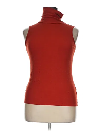 Pre-owned Cato Sleeveless Top Red Turtleneck Tops