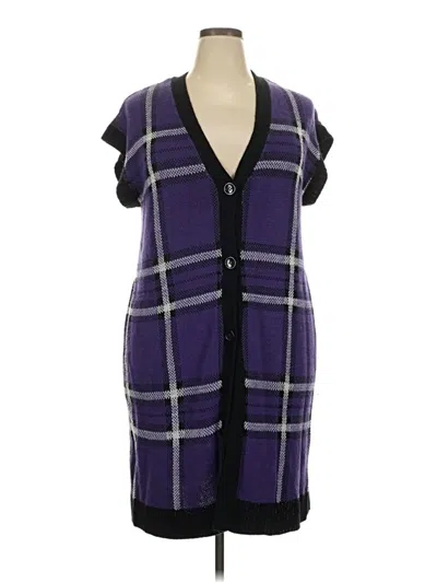 Pre-owned Cato Sweater Vest In Purple