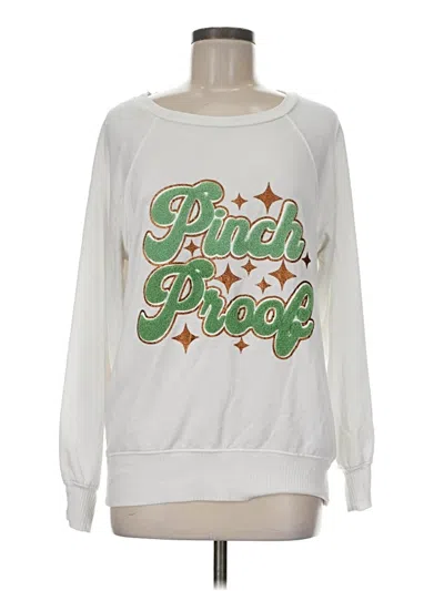 Pre-owned Cato Sweatshirt In White