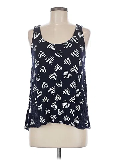 Pre-owned Cato Tank Top Blue Halter Neckline Tops