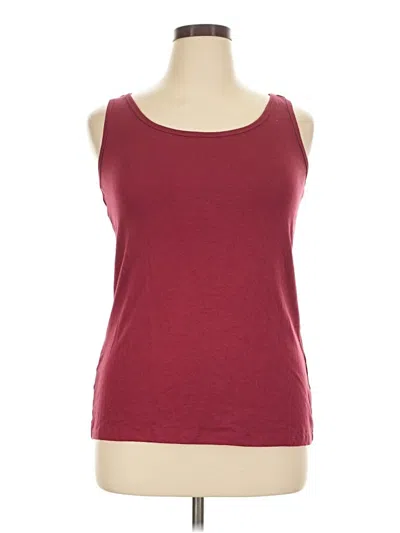 Pre-owned Cato Tank Top Burgundy Strapless Neckline Tops