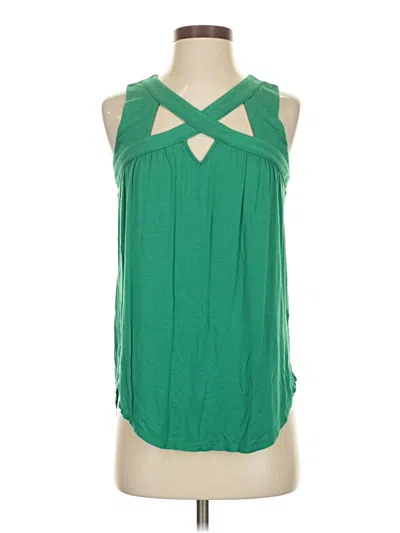 Pre-owned Cato Tank Top Green Halter Neckline Tops