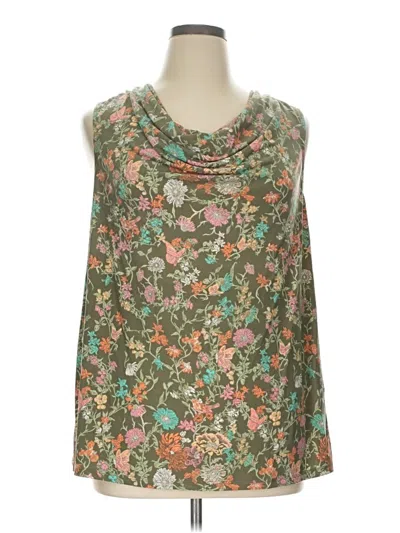 Pre-owned Cato Tank Top Green Strapless Neckline Tops