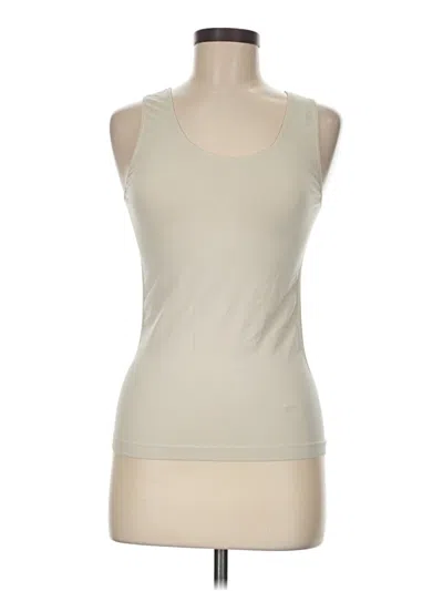 Pre-owned Cato Tank Top Ivory Halter Neckline Tops In White