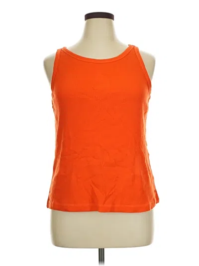 Pre-owned Cato Tank Top Orange Halter Neckline Tops