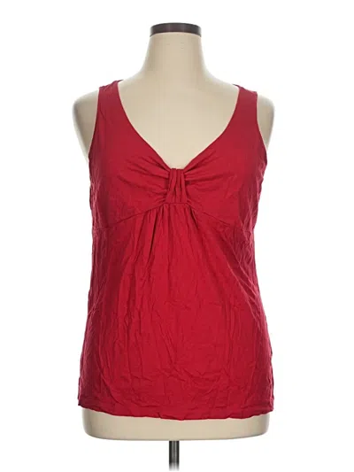 Pre-owned Cato Tank Top Red Halter Neckline Tops