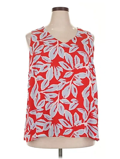 Pre-owned Cato Tank Top Red Halter Neckline Tops