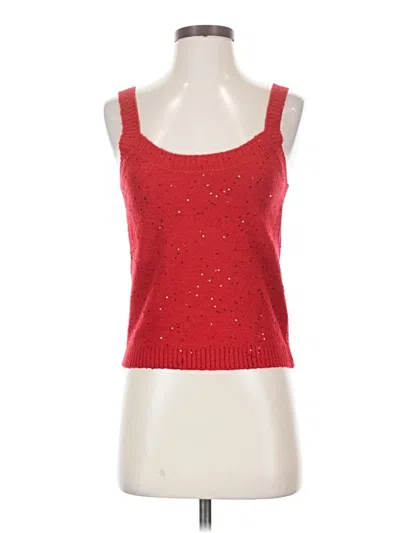 Pre-owned Cato Tank Top Red Square Neckline Tops