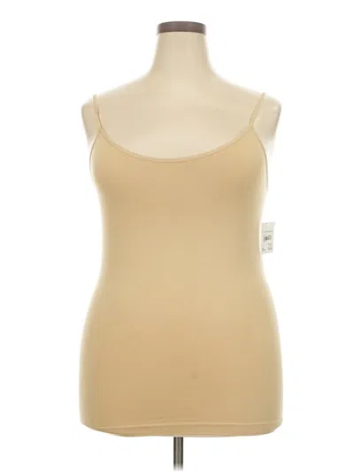 Cato Tank Top Tan Strapless Neckline Tops In Brown