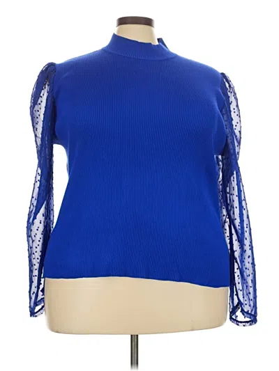 Pre-owned Cato Turtleneck Sweater In Blue