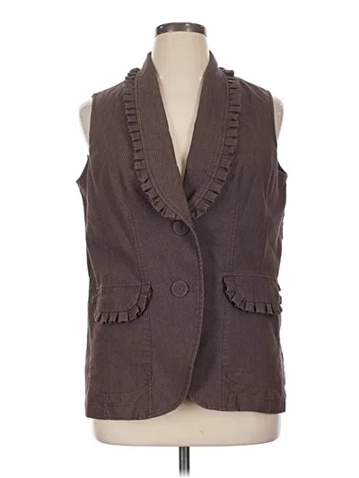 Pre-owned Cato Vest In Brown