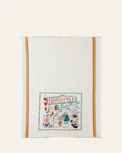 Catstudio New North Pole Dish Towel In White