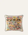 Catstudio New York City Pillow In Neutral