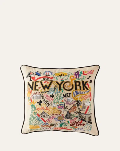 Catstudio New York City Pillow In Neutral