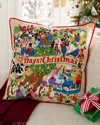 Catstudio 12 Days Of Christmas Organic Cotton Pillow In Multi
