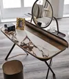 Cattelan Bronzed Steel Cacoon Trousse Keramik Dressing Table