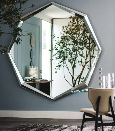 Cattelan Emerald Octaganal Mirror In Transparent