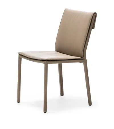 Cattelan Leather Isabel Chair In Neutral