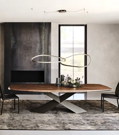 Cattelan Tyron Masterwood Table In Brown