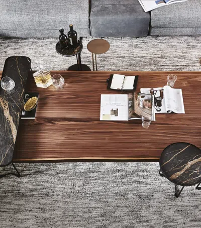 Cattelan Walnut Idem Coffee Table In Brown
