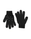 Catya Woman Gloves Black Size L Merino Wool In Black