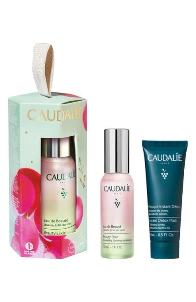 Caudalíe Instant Detox Mask & Beauty Glow Elixir Set In Transparent