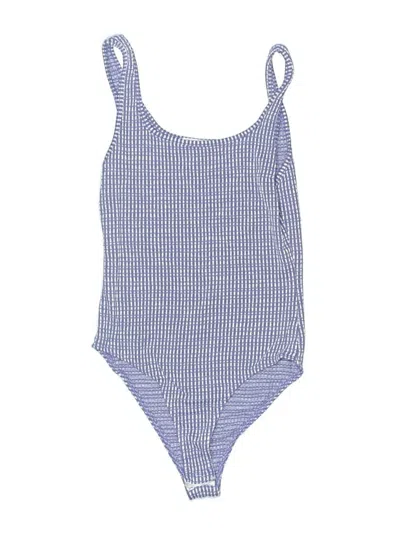 Pre-owned Caution To The Wind Bodysuit In Blue