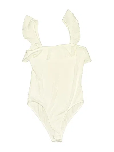 Pre-owned Caution To The Wind Bodysuit In Ivory
