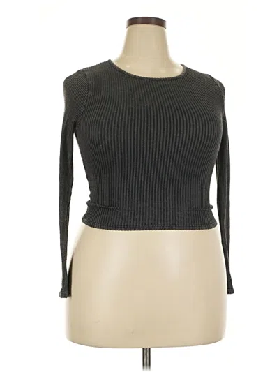 Pre-owned Caution To The Wind Cardigan Sweater In Black