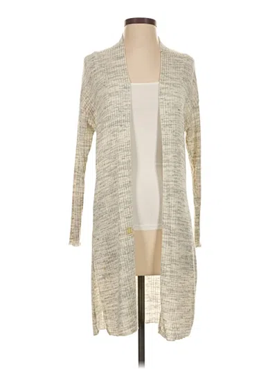 Pre-owned Caution To The Wind Cardigan Sweater In White