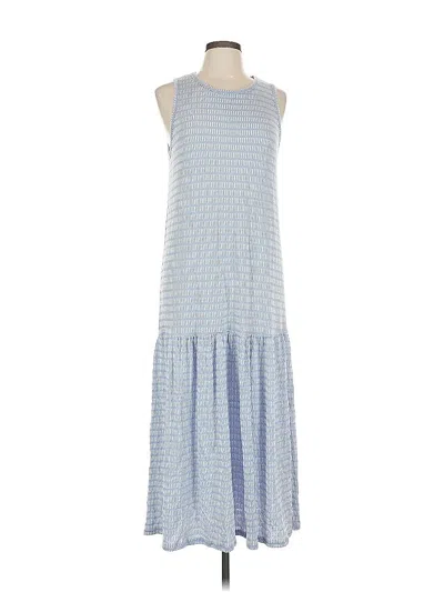 Pre-owned Caution To The Wind Casual Dress In Blue