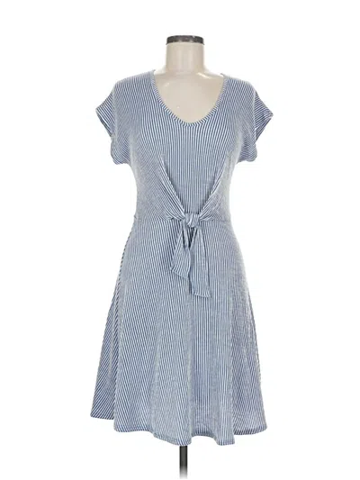 Pre-owned Caution To The Wind Casual Dress In Blue