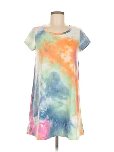 Pre-owned Caution To The Wind Casual Dress In Blue