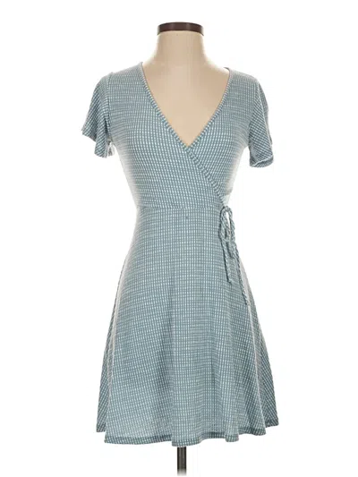 Pre-owned Caution To The Wind Casual Dress In Blue