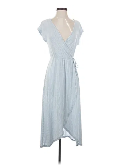 Pre-owned Caution To The Wind Casual Dress In Blue