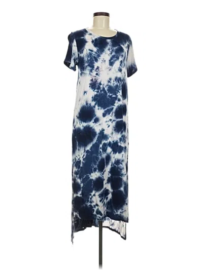 Pre-owned Caution To The Wind Casual Dress In Blue